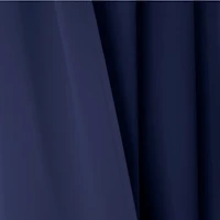 Navy Knotted Curtain Panel Set, 84 in.