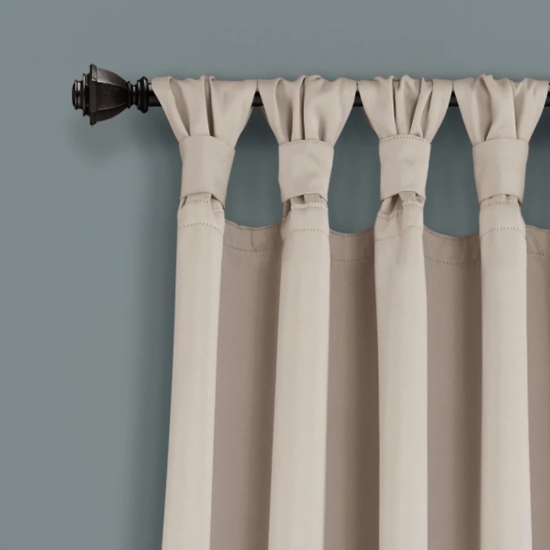 Wheat Knotted Curtain Panel Set