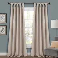 Wheat Knotted Curtain Panel Set