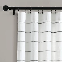 Gray Ombre Stripe Curtain Panel Set, 84 in.