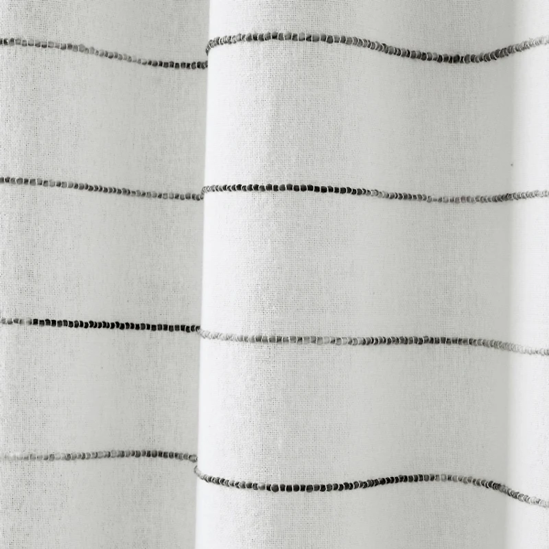 Gray Ombre Stripe Curtain Panel Set, 84 in.