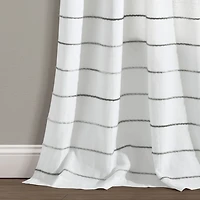 Gray Ombre Stripe Curtain Panel Set, 95 in.