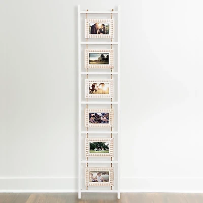 Beaded Frame Photo Collage Ladder