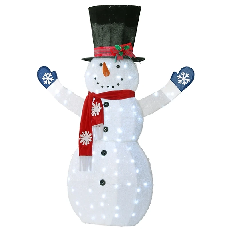 Pre-Lit Snowman Decoration Statue