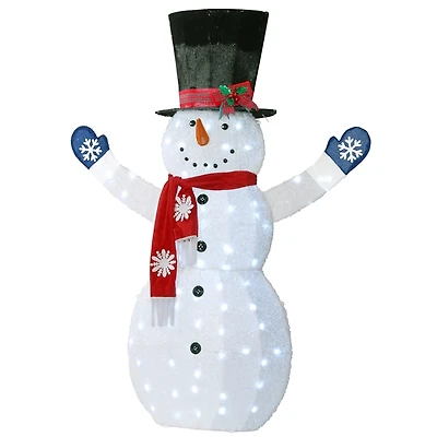 Pre-Lit Snowman Decoration Statue