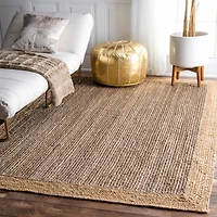 Neely Jute Hand Woven Area Rug, 8x10