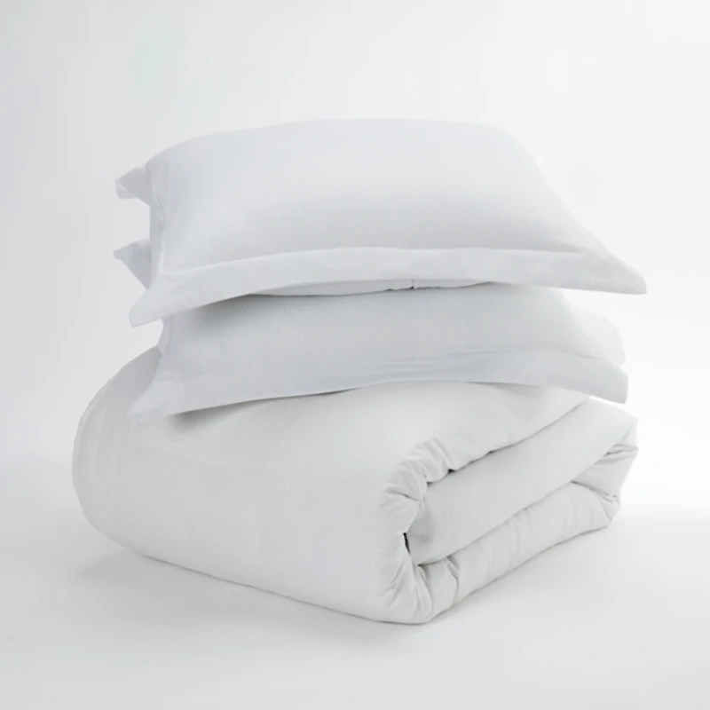 Pinstripe 3-pc. Queen Duvet Cover Set