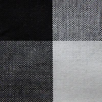 Black and White Reversible Placemats, Set of 4