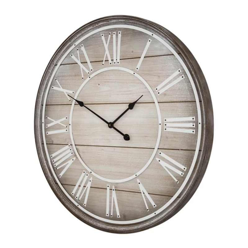 Rustic Charm Wood Wall Clock