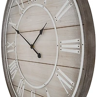 Rustic Charm Wood Wall Clock