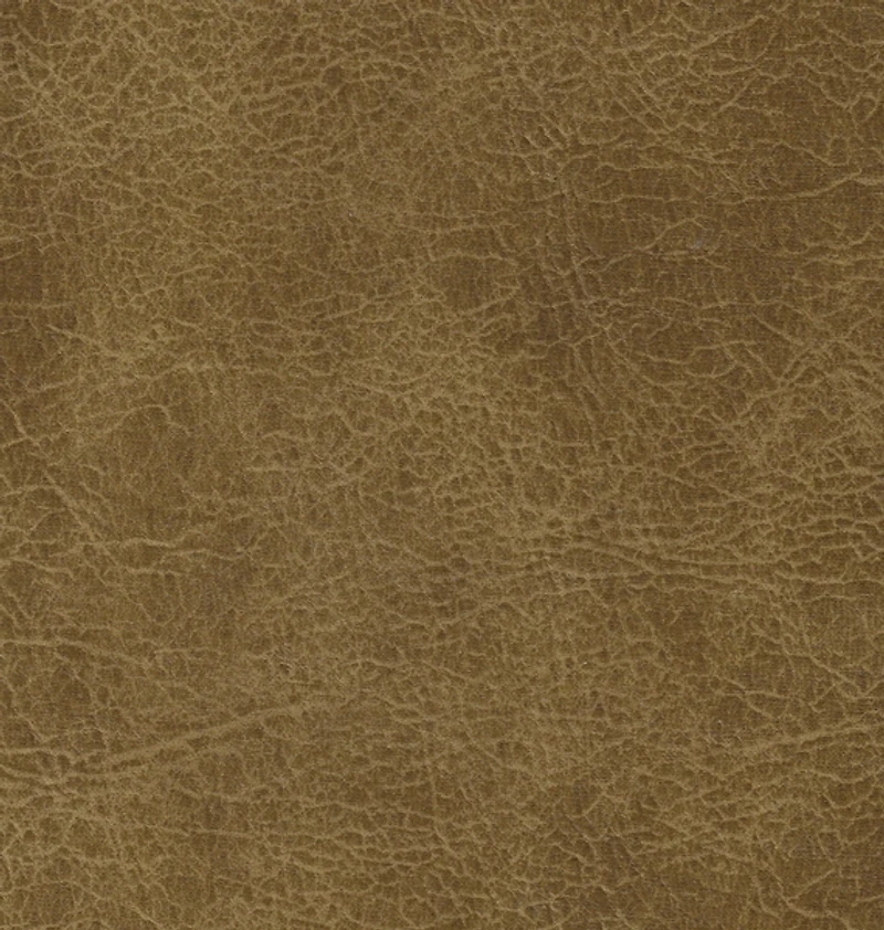 Brown Faux Leather Tufted Storage Ottoman