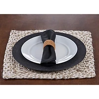Natural Bleach Square Jute Placemats, Set of 4
