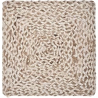 Natural Bleach Square Jute Placemats, Set of 4
