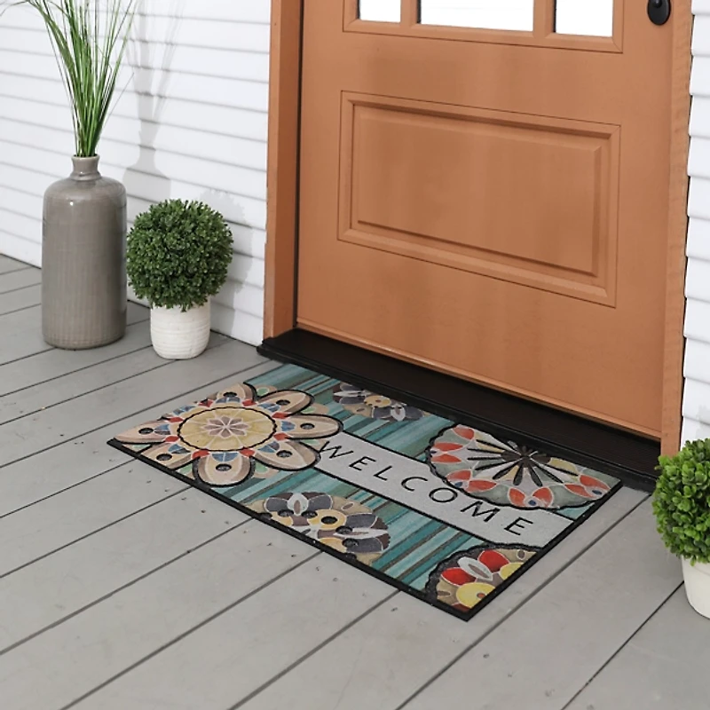 Playful Medallion Welcome Doormat