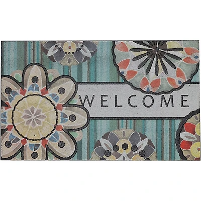 Playful Medallion Welcome Doormat