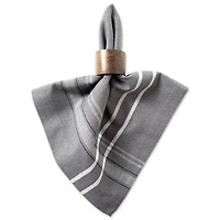 Gray Chambray French Stripe Napkins, Set of 6