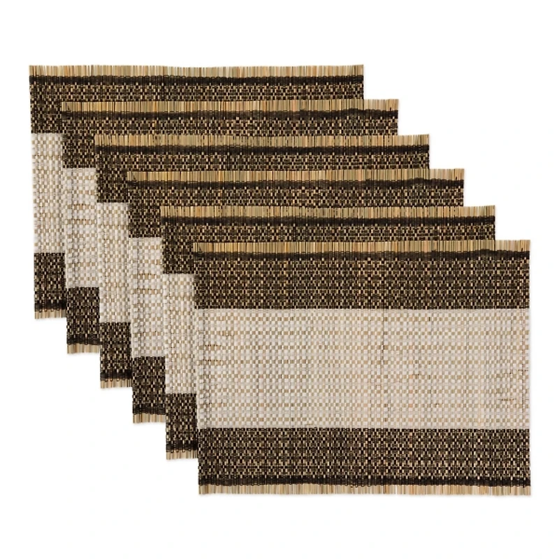Urban Oasis Reed Placemats, Set of 6
