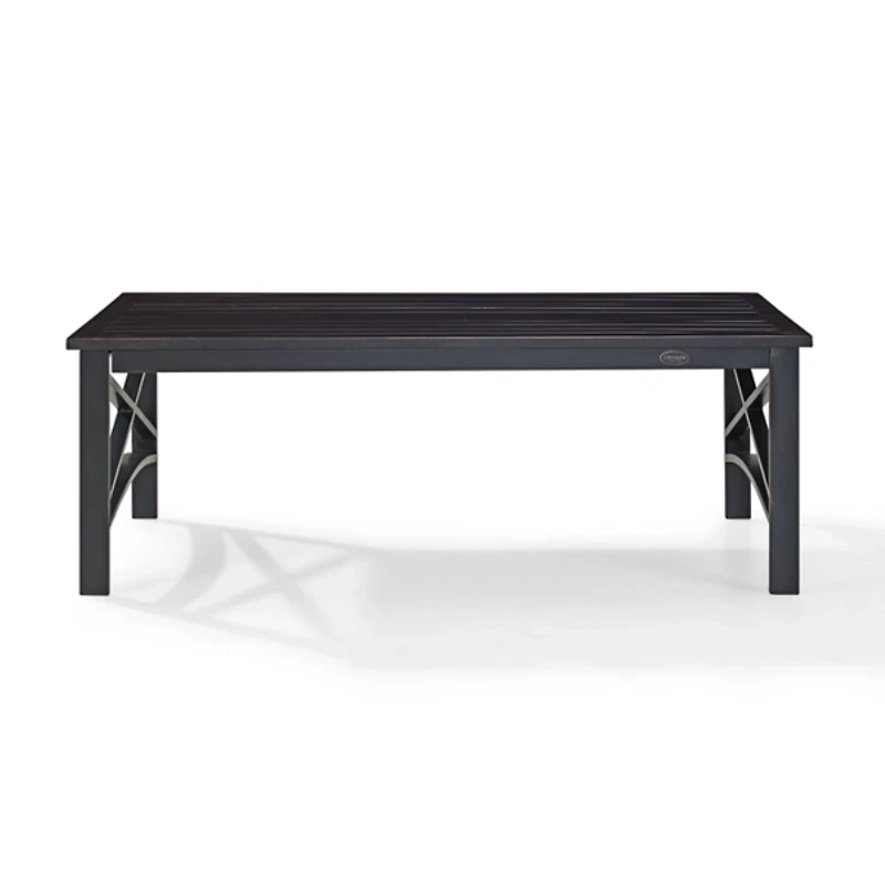 Oiled Bronze Metal Dayton Outdoor Coffee Table