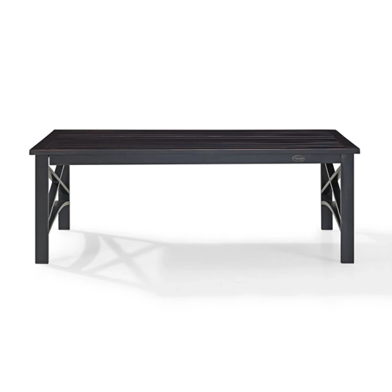 Oiled Bronze Metal Dayton Outdoor Coffee Table