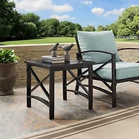 Bronze Metal Dayton Outdoor Side Table
