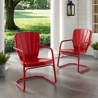 Red Metal Ridgeland 2-pc. Chair Set