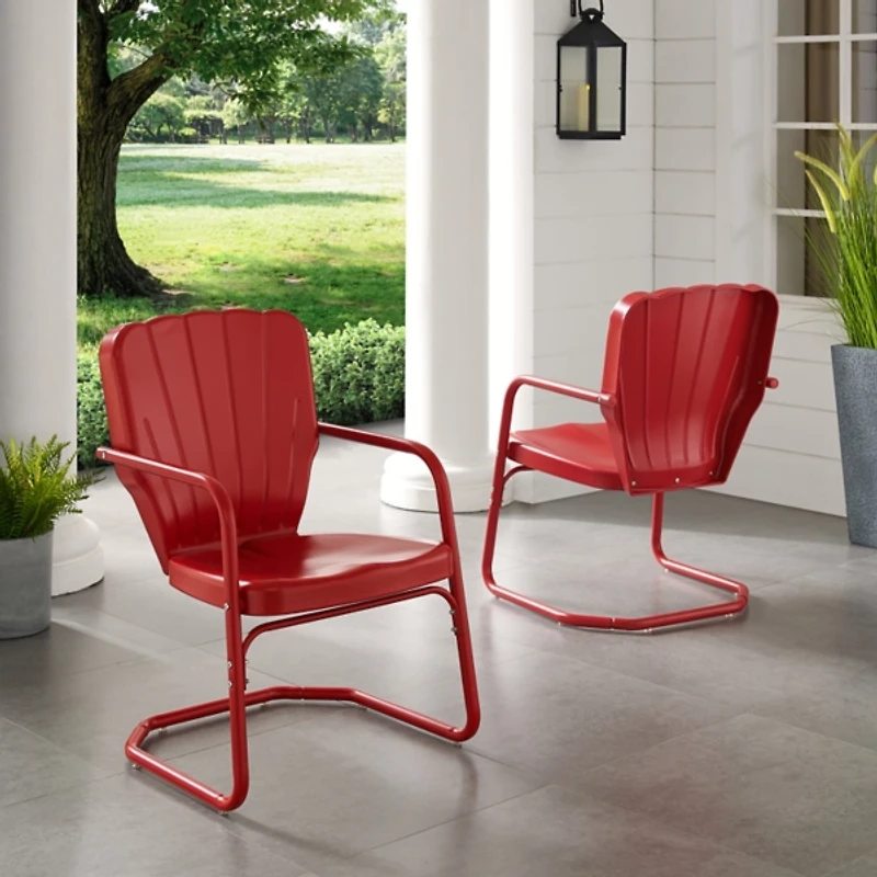 Red Metal Ridgeland 2-pc. Chair Set