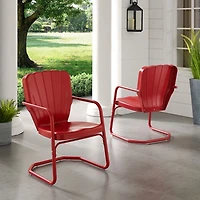 Red Metal Ridgeland 2-pc. Chair Set