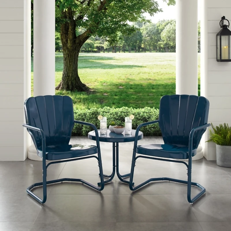Blue Madison 3-pc. Chat Set
