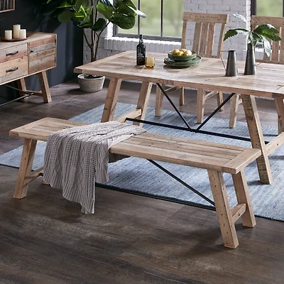Natural Wooden Sonoma Dining Bench
