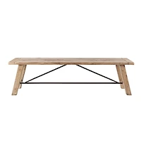 Natural Wooden Sonoma Dining Bench