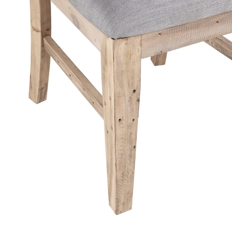 Gray Natural Wooden Sonoma Dining Chairs, Set of 2