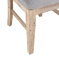 Gray Natural Wooden Sonoma Dining Chairs, Set of 2