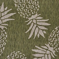 Green Pineapple Outdoor Area Rug, 7x9