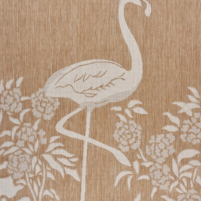 Natural Flamingo Indoor/Outdoor Area Rug, 5x7