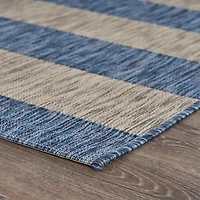 Coastal Stripes Outdoor Area Rug, 7x9