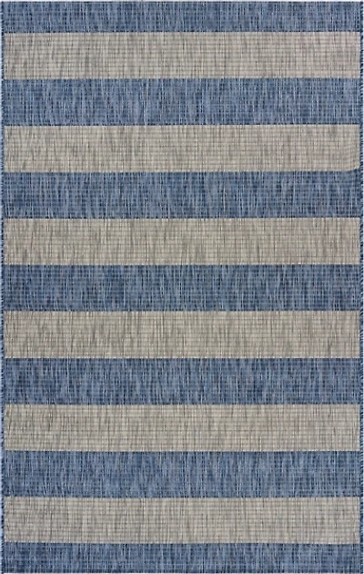 Coastal Stripes Outdoor Area Rug, 7x9