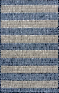Coastal Stripes Outdoor Area Rug, 7x9