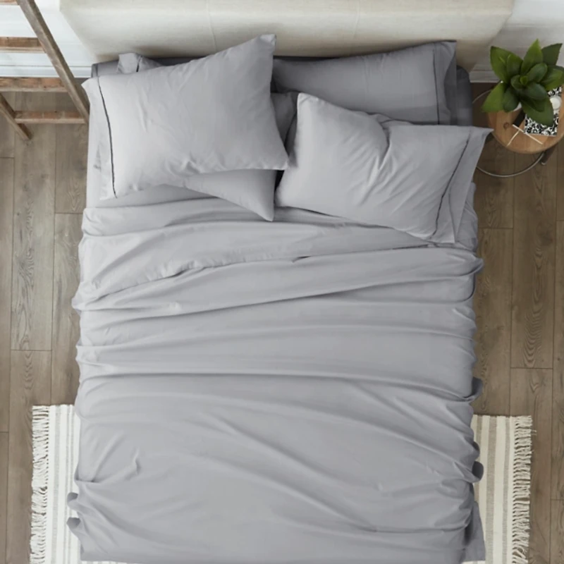 Light Gray Soft 6-pc. California King Sheet Set