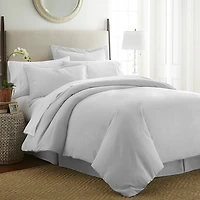 Light Gray 3-pc. Ultra Soft Queen Duvet Cover Set