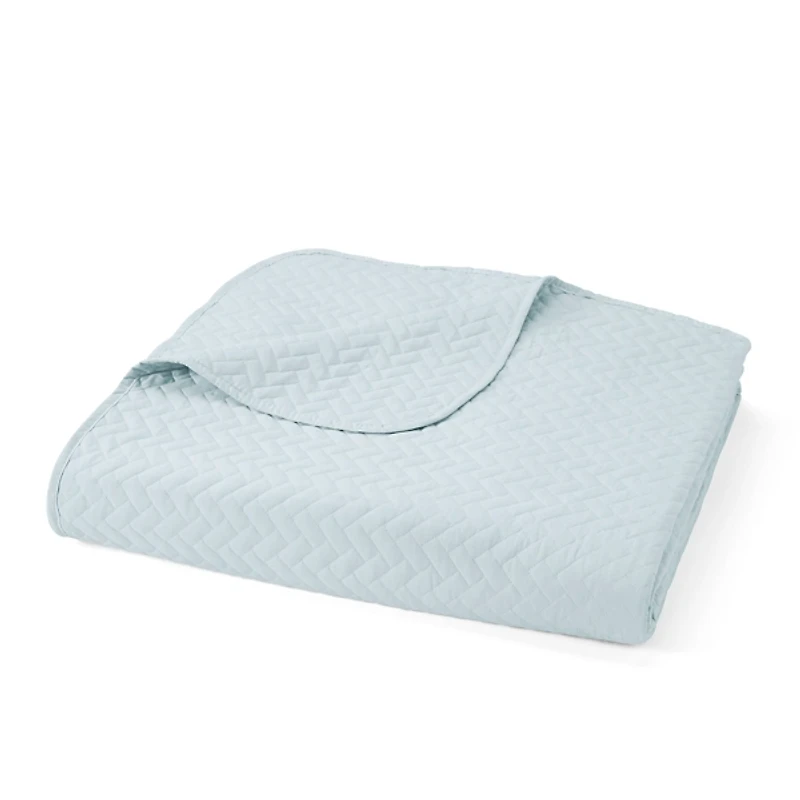 Pale Blue Herring 3-pc. King Quilted Coverlet Set