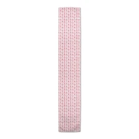 Pink Hearts Cotton Twill Valentine's Runner