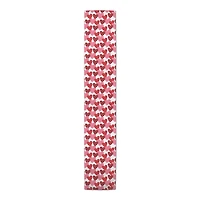 Heart Pattern Cotton Twill Valentine's Runner