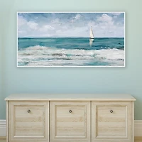 Summer Cay Panel Framed Canvas Art Print