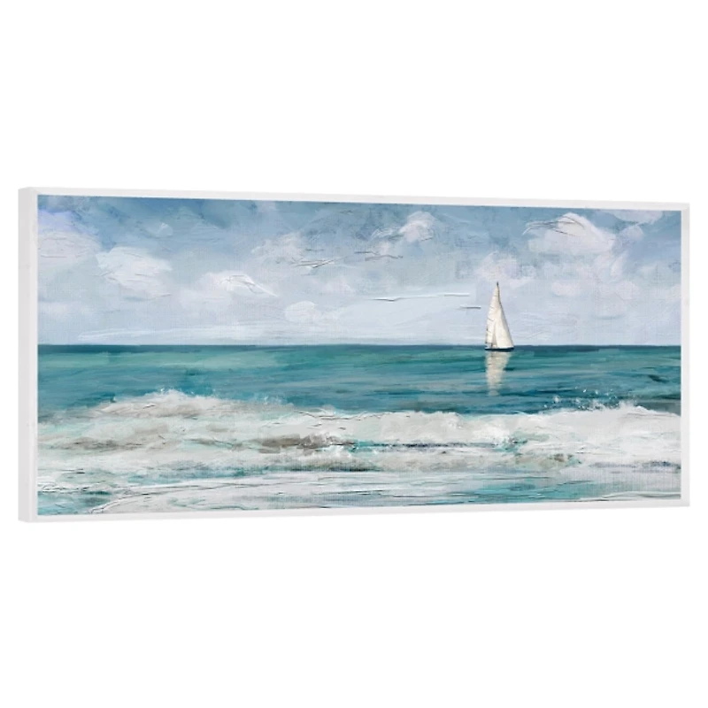 Summer Cay Panel Framed Canvas Art Print