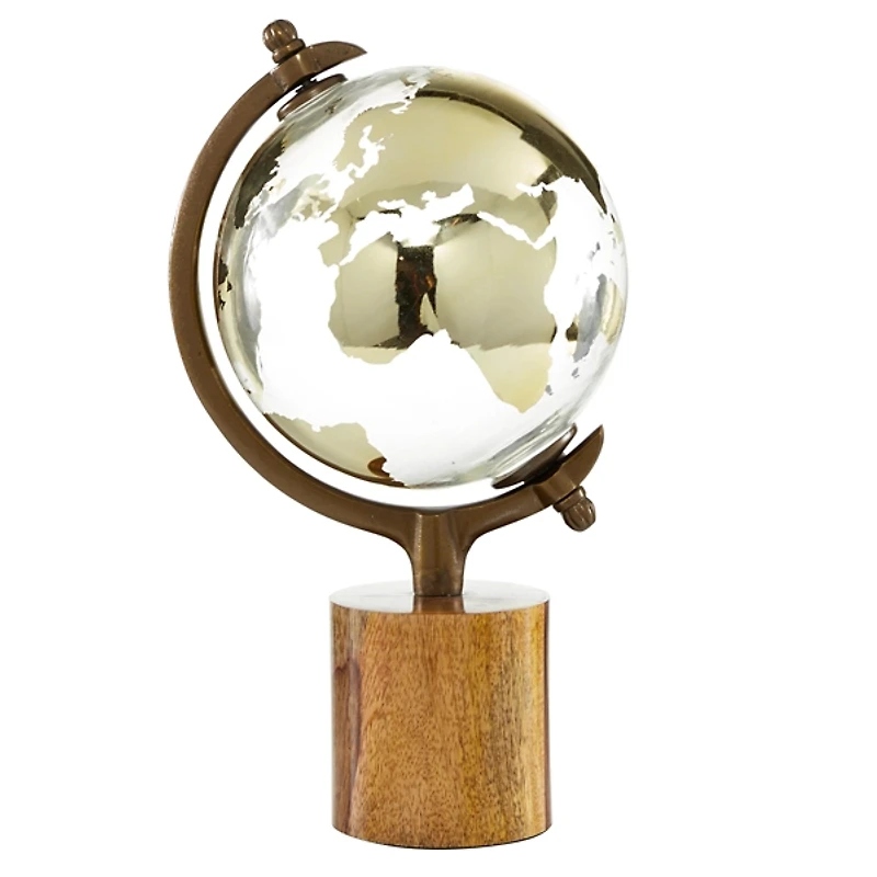 Glass Globe on Wooden Stand