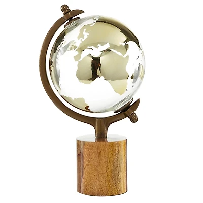 Glass Globe on Wooden Stand