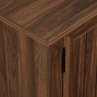 Dark Walnut Modern Farmhouse TV Stand