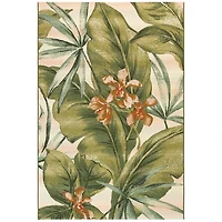 Island Leaf Outdoor Rug, 4x7
