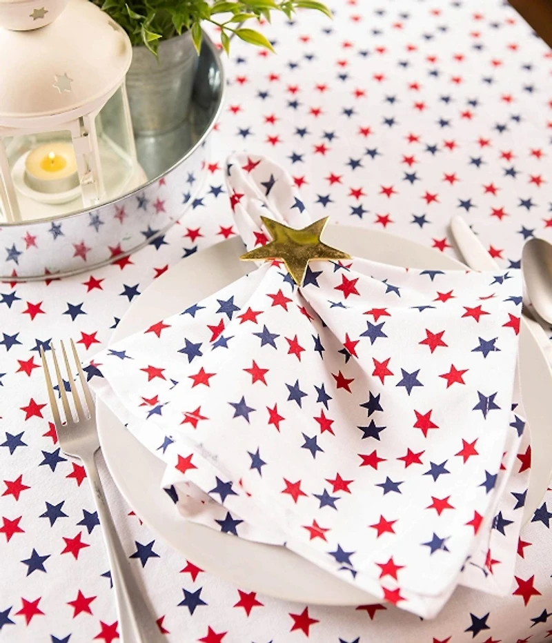 Americana Mini Stars Round Tablecloth