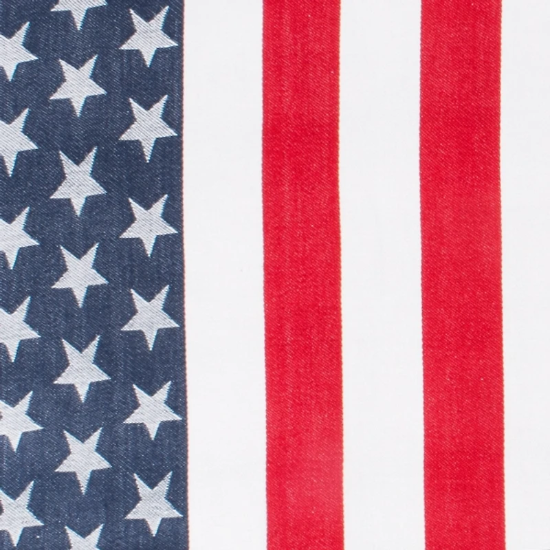 Americana Stars and Stripes Round Tablecloth